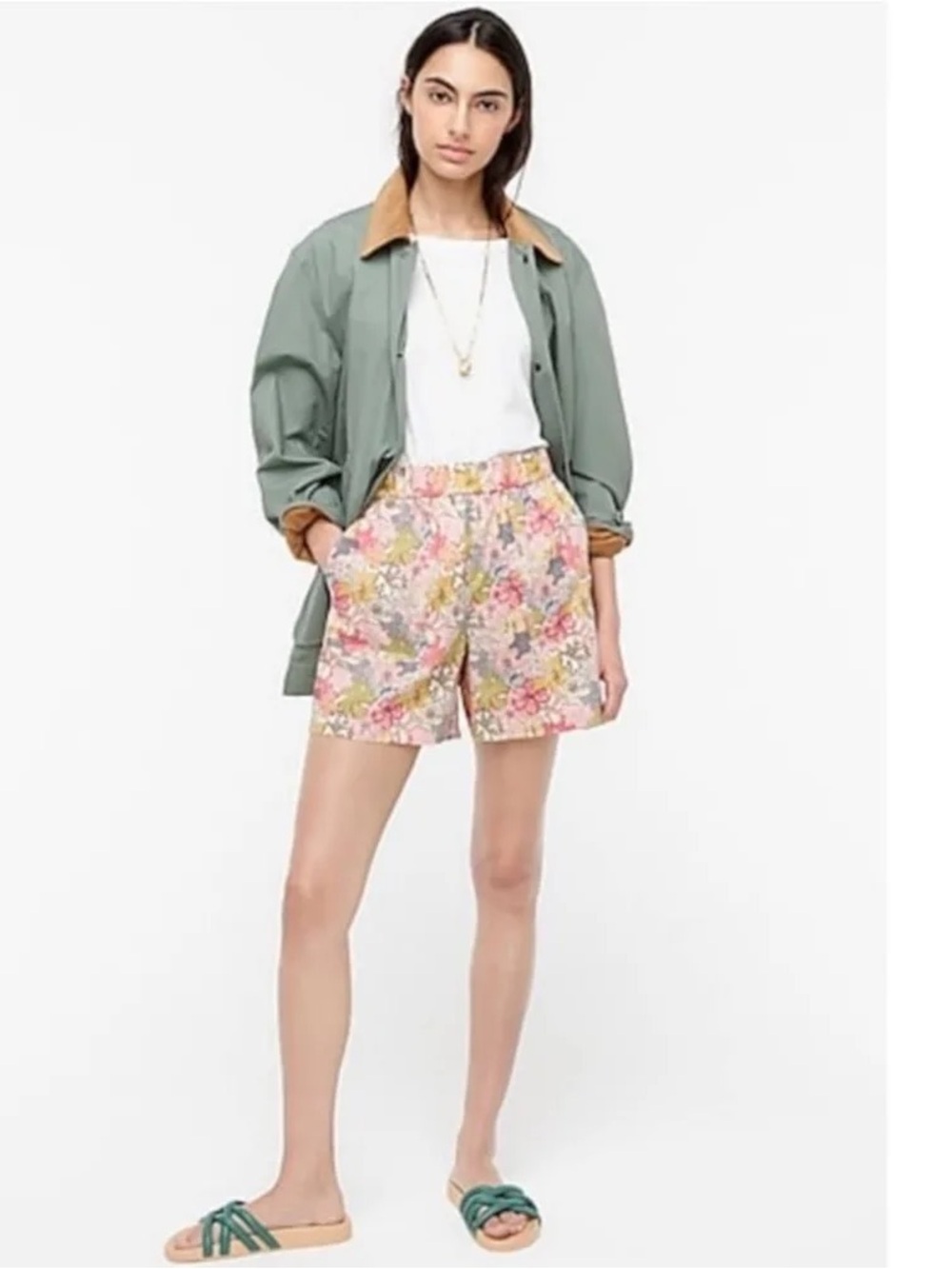 J. Crew Liberty Print camp shorts XXS